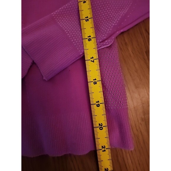Free People Movement Pink 1/2 Zip Mock Neck  Activewear PulloverWomens XS Barbie - Picture 14 of 15